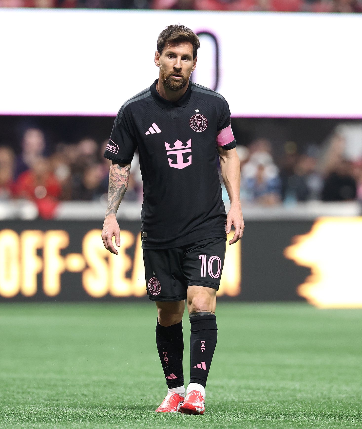 Messi plays as a forward for and captains the Major League Soccer club Inter Miami (Getty)