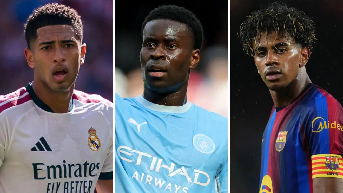 Jude Bellingham, Marc Guehi & Lamine Yamal.
