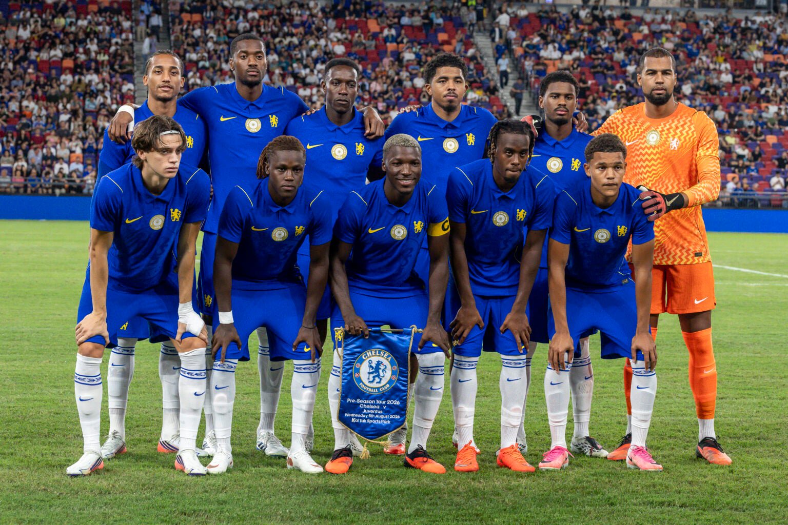 Chelsea squad poses