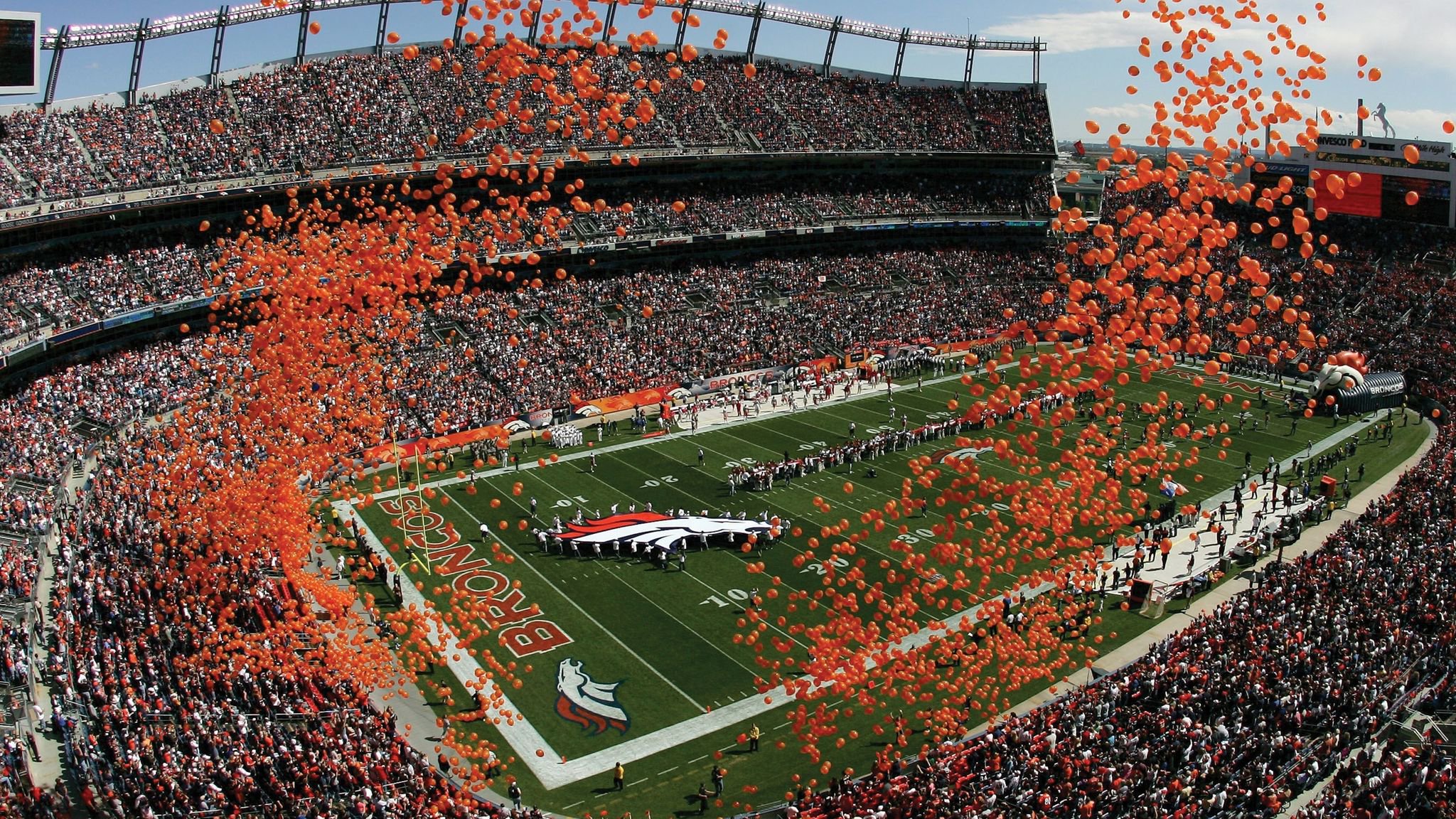 Empower Field, the home of the Denver Broncos 
