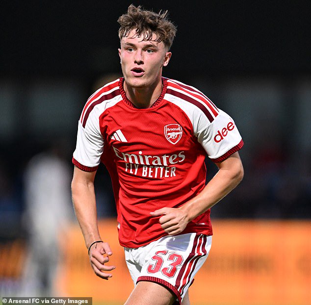 The 18-year-old Ceadach O'Neill is vying to make his competitive debut in Arsenal's Carabao Cup fourth-round tie at Fleetwood Town on Tuesday night