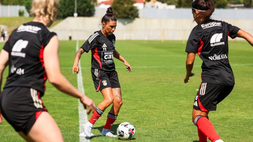 Ana Borges a treinar no Benfica (Benfica)
