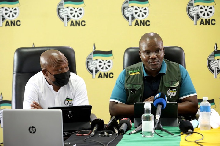 KwaZulu-Natal ANC chair Sihle Zikalala, left, and secretary Mdumiseni Ntuli.