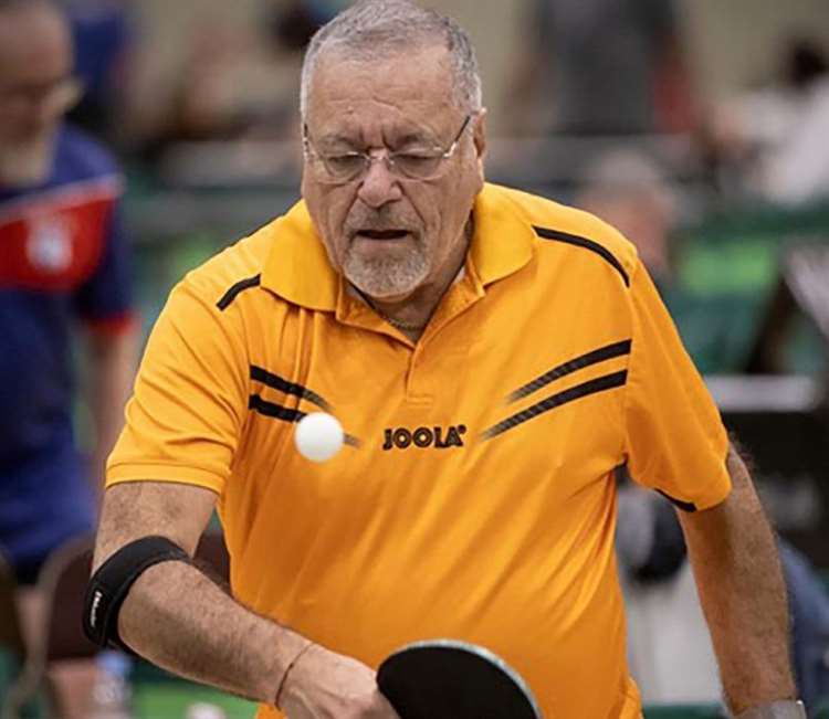 Folkestone’s Steve Bispham has received Table Tennis England recognition