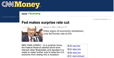 CNN Money fed rate cuts 2001