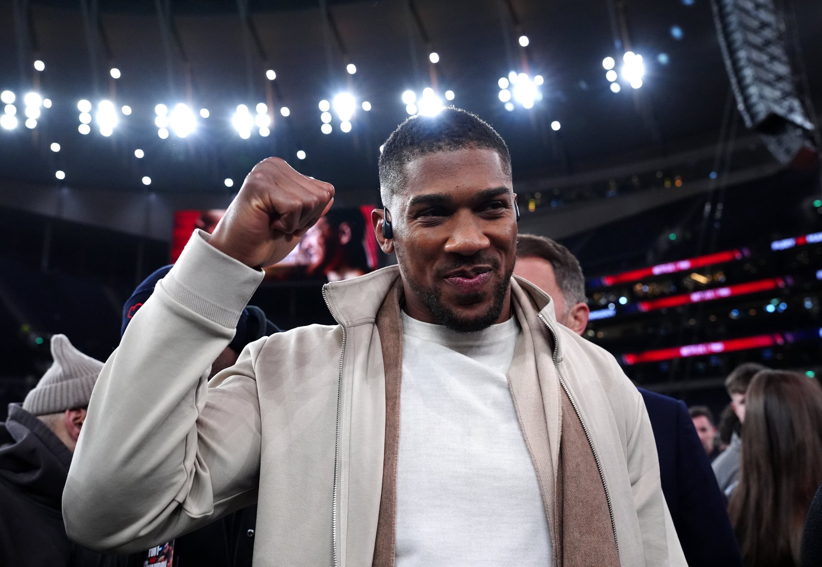 Anthony Joshua has been training at the same gym as Fabio Wardley ahead of his clash with Tyson Fury (Bradley Collyer/PA)