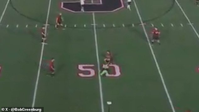 A high school soccer referee was left injured after being tackled to the ground by a player