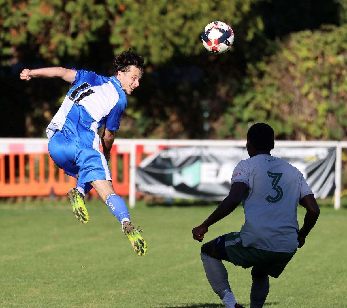 Dylan Walker earned a second yellow to reduce Brockenhurst to 10 men (Photo: @JustinParryPho1)