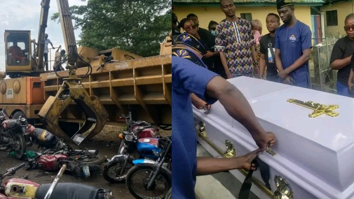 Lagos State Government Crushes More Than 2000 Bikes (Photos)