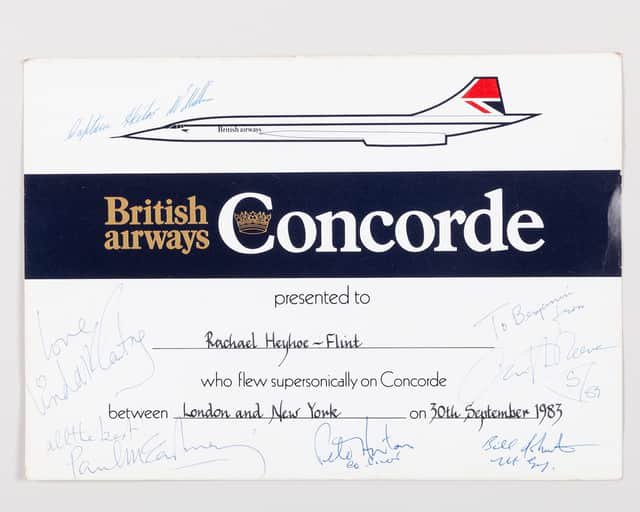 Concorde ticket