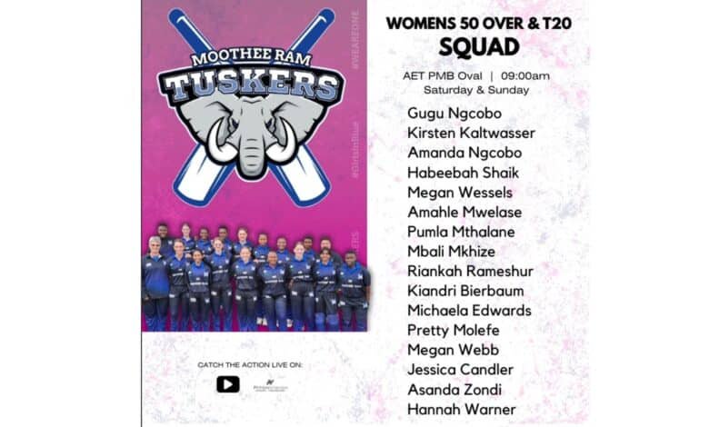 The Tuskers Women squad. Photo: Supplied