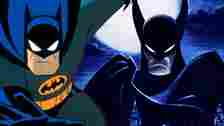 Kevin Conroy's Batman alongside Batman: Caped Crusader.