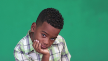 Portrait of sad children with emotions and feelings. Worried hispanic or black young boy looking at camera, male child with depressed expression on face. Close-up, copy space Stock Video Footage - Storyblocks