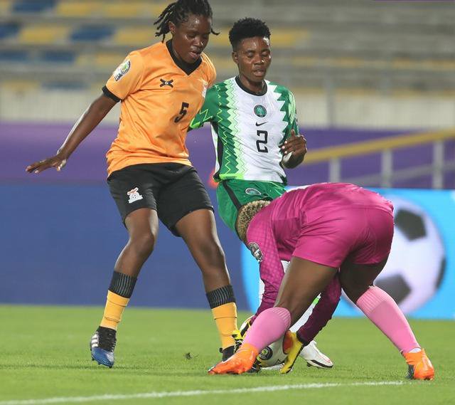 Monday Gift missed four big chances for the Super Falcons. 