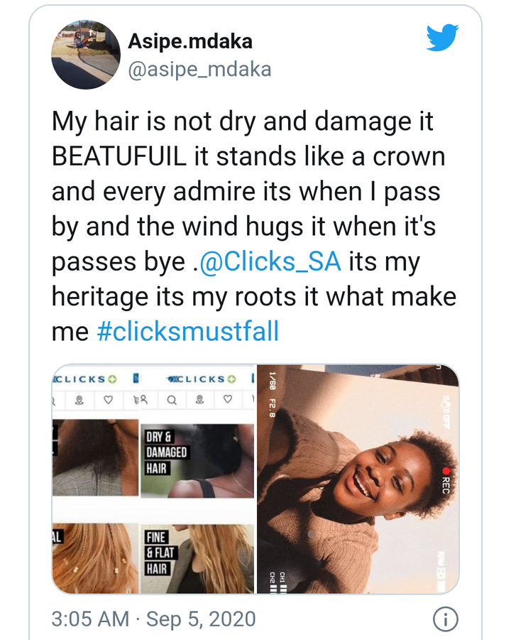 Clicks Natural Hair Apology Slammed By Black South Africans Opera News