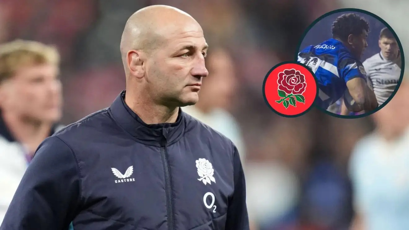 England head coach Steve Borthwick and promising Bath hooker Kepu Tuipulotu (inset).