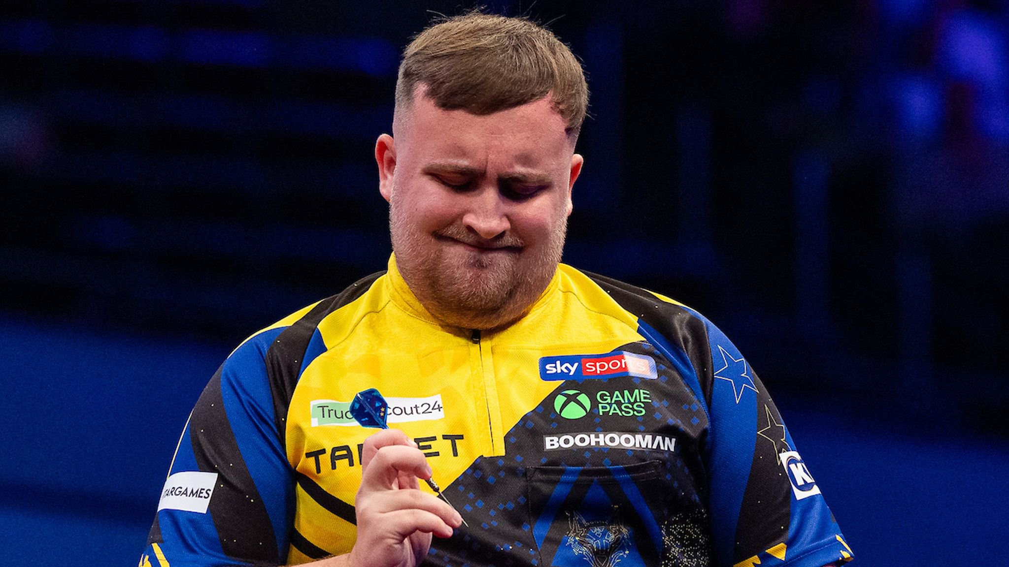 Luke Littler won his opening match at the  European Championship in Dortmund, Germany