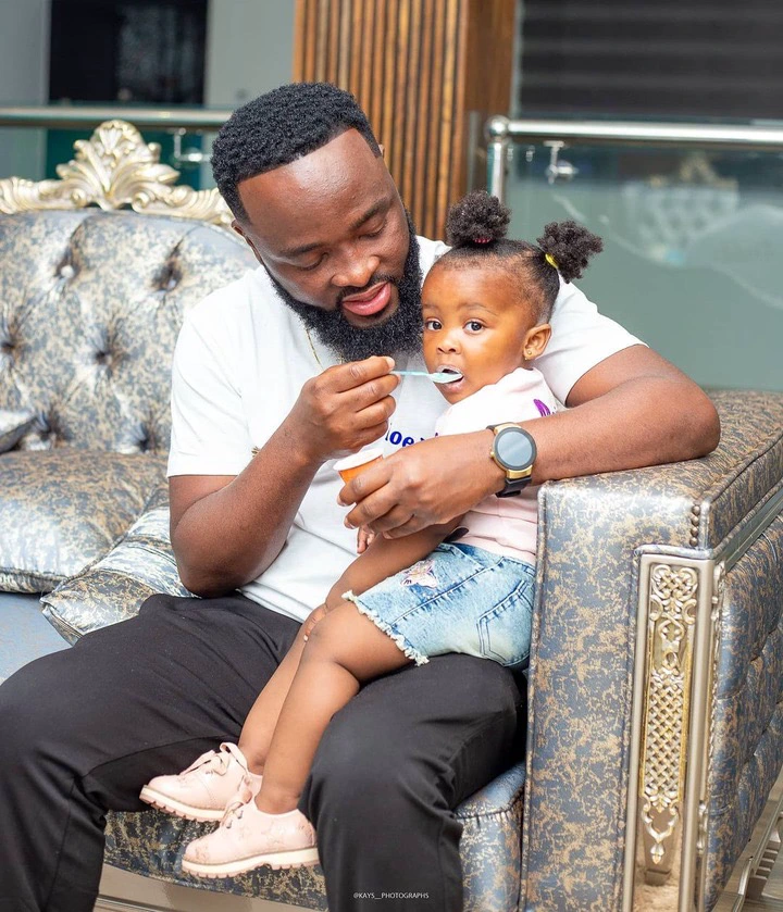Daddy Goals: 5 times Mcbrown's husband shows love to their daughter, Baby Maxin