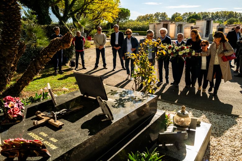 Des élus de la Ville de Perpignan ont déposé une gerbe en l’honneur de Marcel Cerdan.
