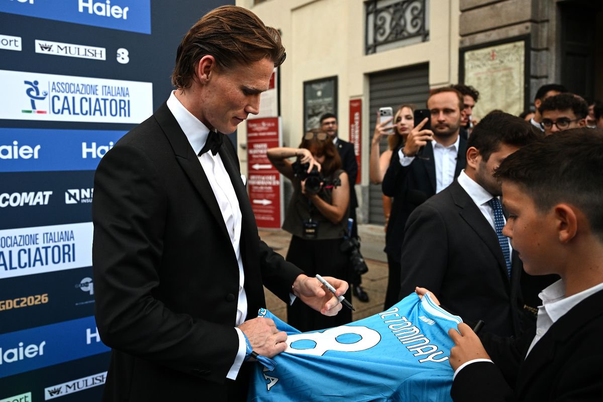 MILAN, ITALY - SEPTEMBER 02: Scott McTominay of Napoli during Gran Gala' del Calcio Aic 2026 at La Scala Theatre on September 02, 2026 in Milan, Italy. (Photo by Image Photo Agency/Getty Images)