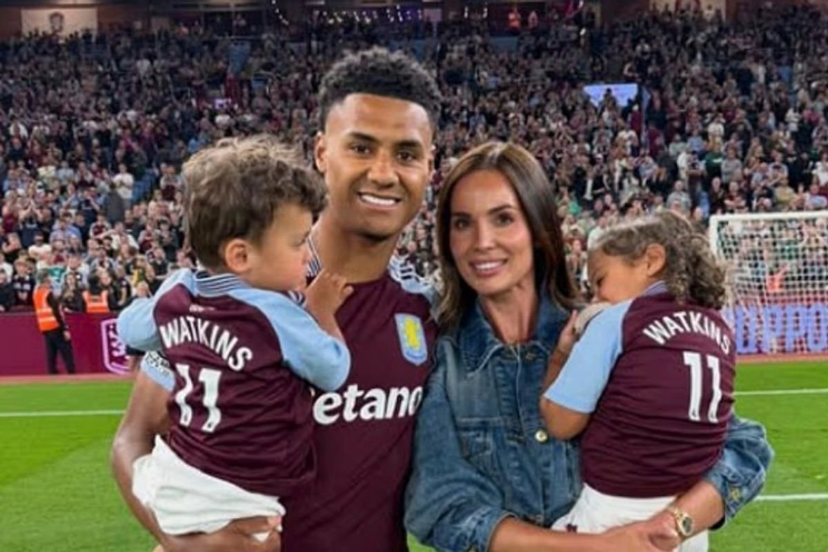 Ollie Watkins and his wife Ellie