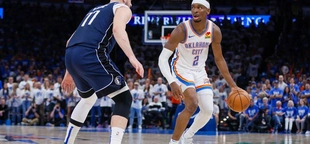 Doncic scores 29 points as Mavericks top Thunder 119-110 to tie series at 1-1