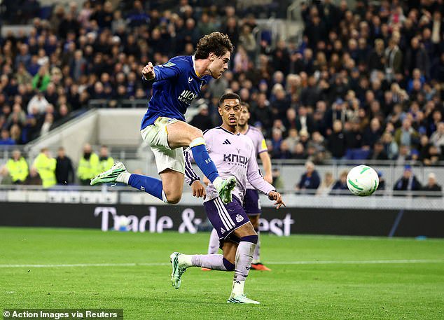 Hackney volleyed in his first goal for the club following his summer move from Middlesbrough