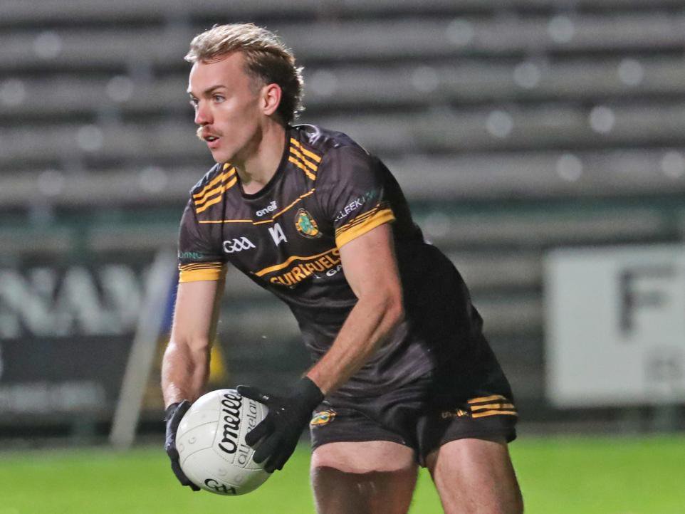 A fabulous display from Ultan Kelm swept a clinical Erne Gaels side to their third county title in a row in Brewster Park. <i>(Image: Martin Brady)</i>