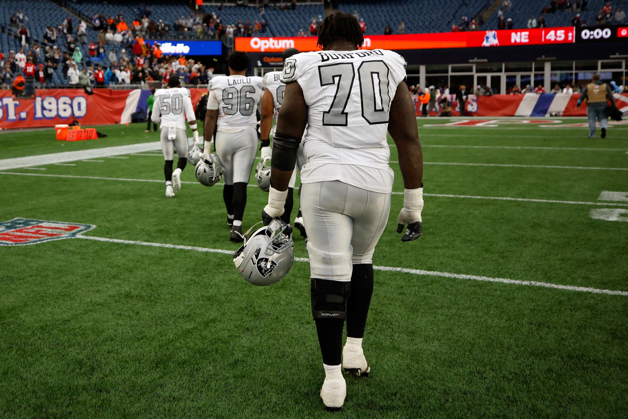 Raiders offensive lineman Spencer Burford