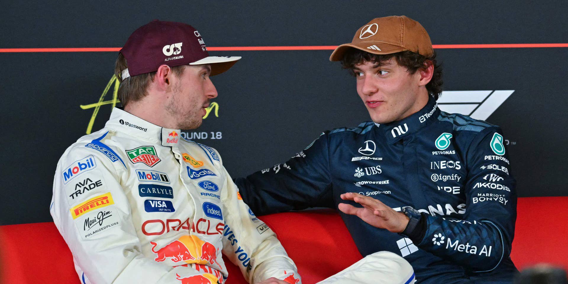 Brisantes Duell in Austin: Max Verstappen gegen Kimi Antonelli.