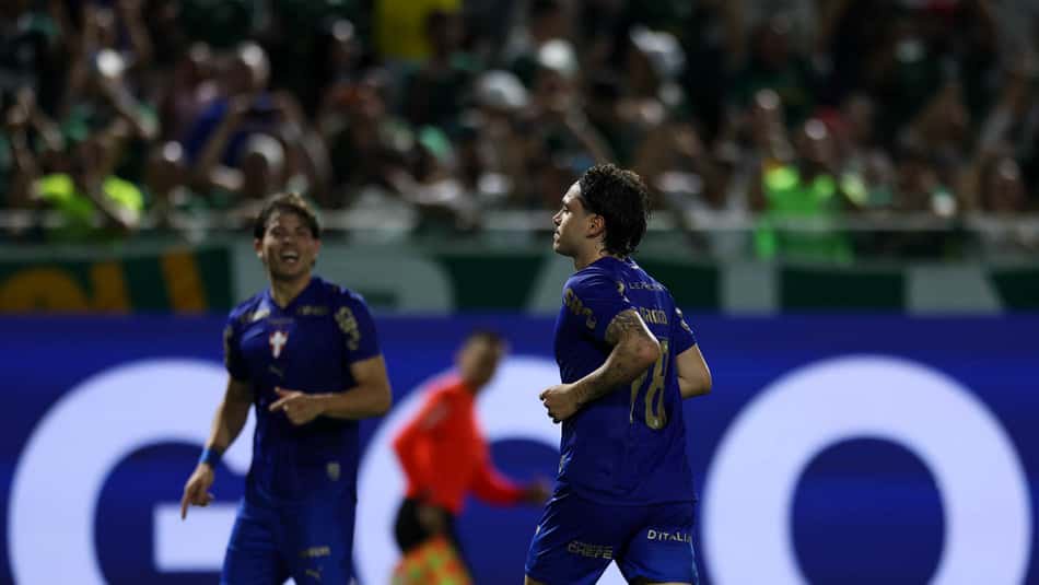 Mauricio, jogador do Bragantino, em duelo Palmeiras x Bragantino.