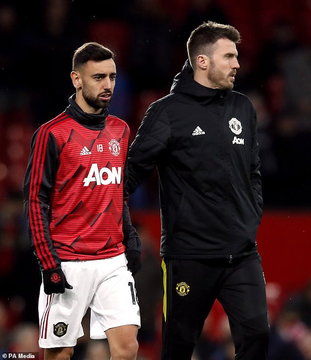 All eyes will be on Manchester United´s Bruno Fernandes and his boss Michael Carrick (Martin Rickett/PA)