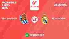 Real Sociedad v Real Madrid, matchday 33, La Liga, 26/04/2024, possible lineups. BeSoccer