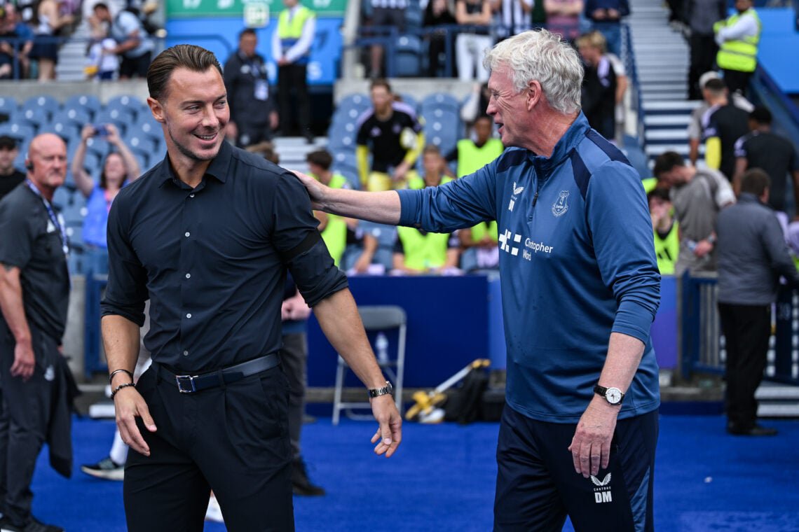 Matthias Jaissle and David Moyes interact.