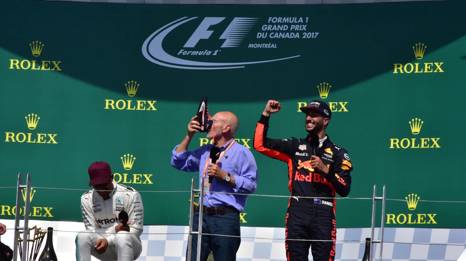 Patrick Stewart, Actor, Daniel Ricciardo, Canadian GP 2017