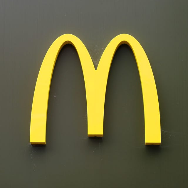 mcdonald's fast food restaurant in london borough of sutton in south london, uk