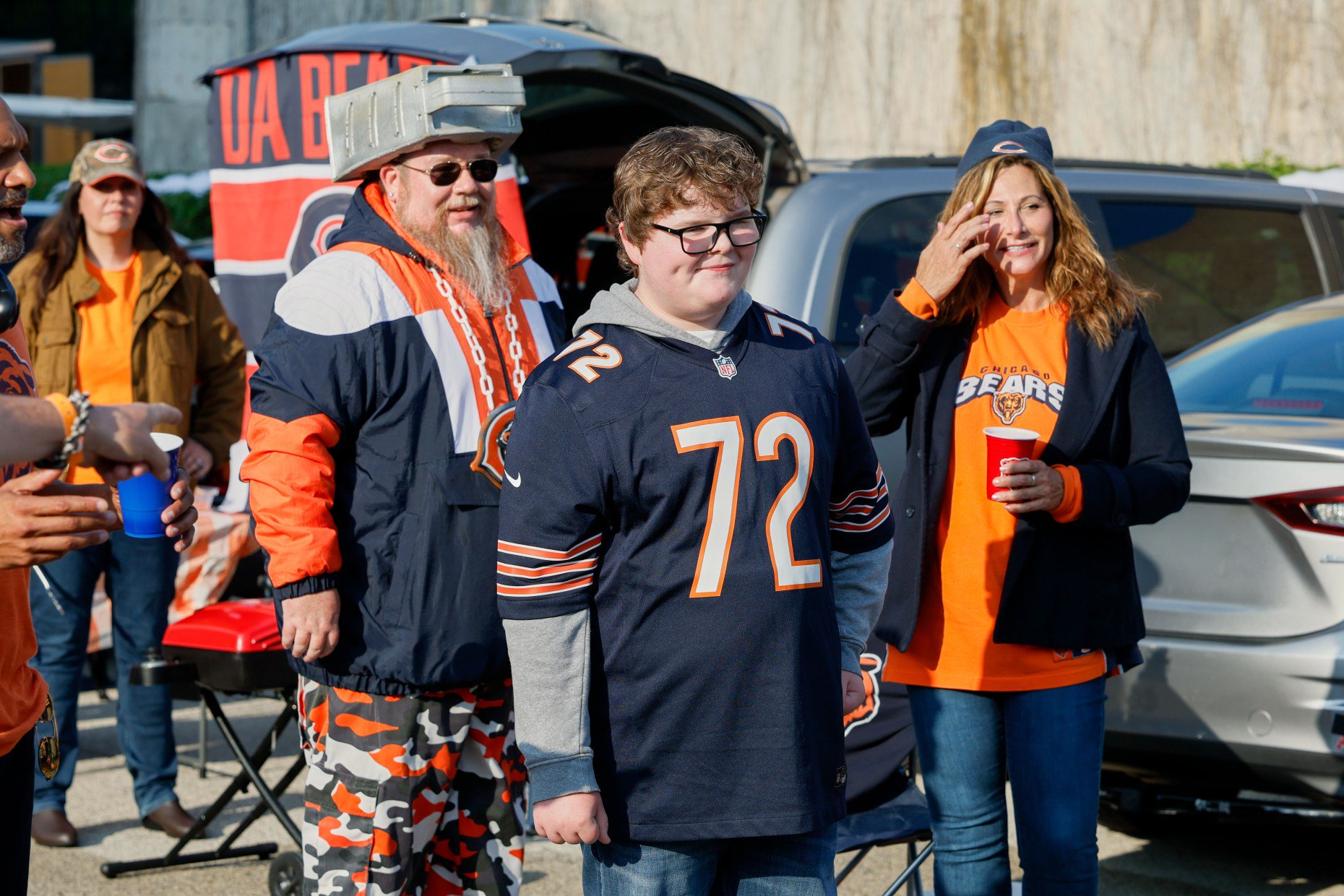 Jake Connelly has a cameo in "Holiday Touchdown: A Bears Love Story." (Chicago Bears/Hallmark Media)