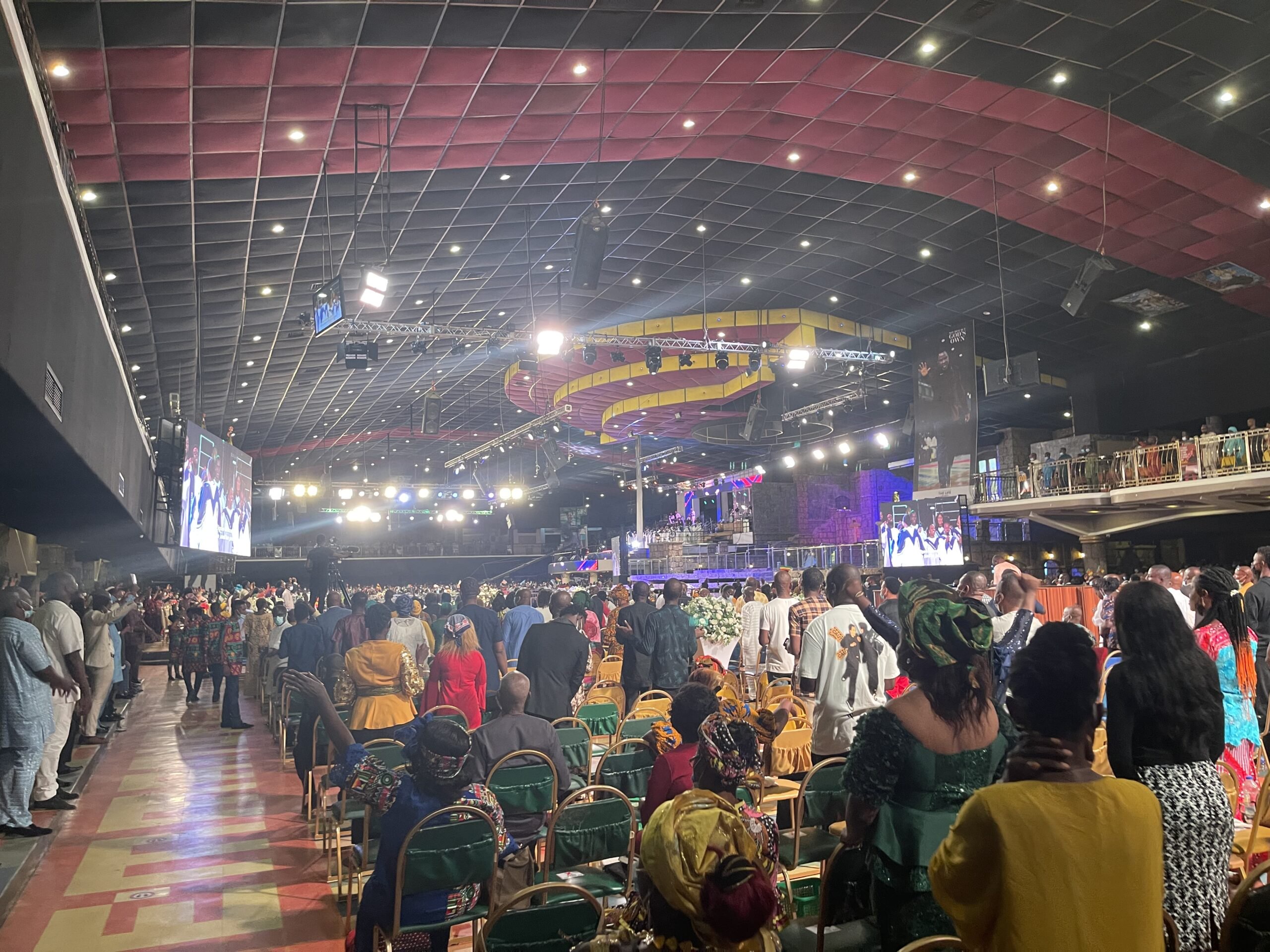 Sunday service at Synagogue Church Of All Nations (SCOAN)