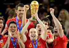 Iniesta scored the winning goal in Spain's only men's World Cup triumph