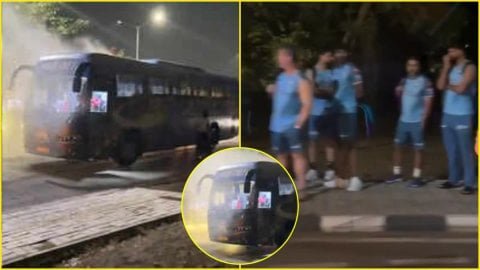 IPL 2026: फाइनल हारने के बाद गुजरात टाइटंस के साथ हुआ बड़ा हादसा, टीम बस में लगी आग; देखें VIDEO