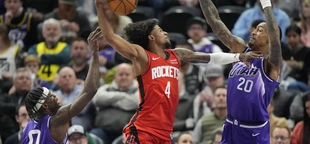 Jalen Green scores 34, leads Rockets to 10th straight win with 101-100 victory over Jazz