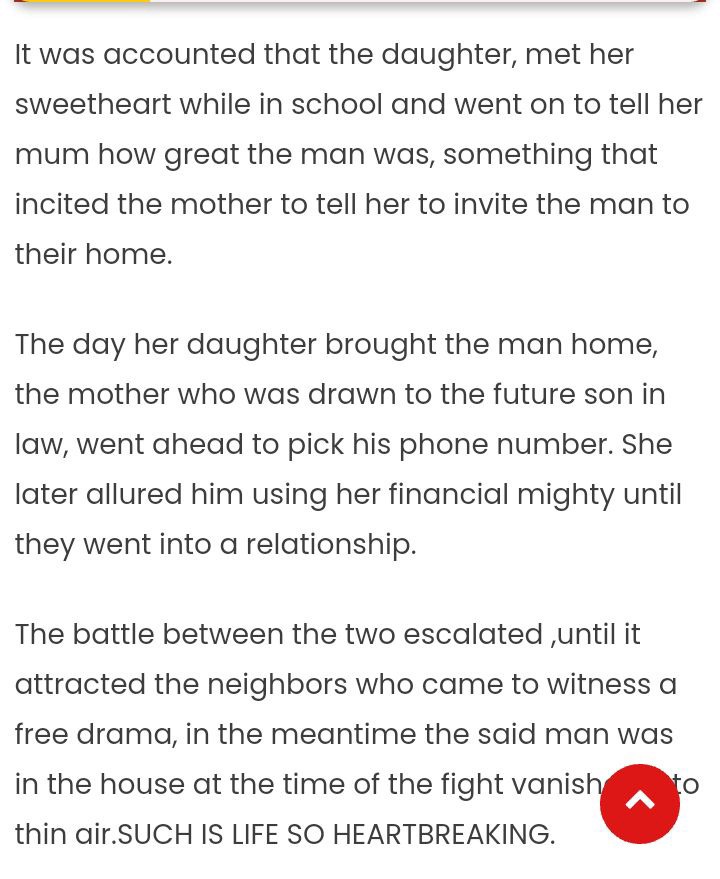 A mother and her daughter exchange blows openly over the same boyfriend