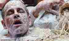 In sci-fi films like Alien, humanoid robots are so realistic that it's almost impossible to tell them from a real human - at least until you see their innards. Pictured, Ian Holm as Ash in 'Alien' (1979)