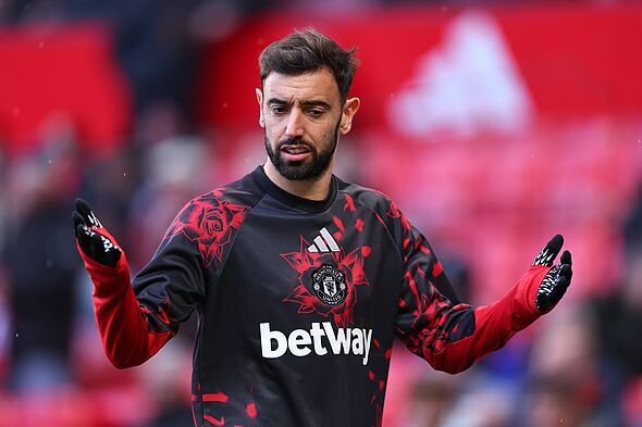 Bruno Fernandes of Manchester United reacts