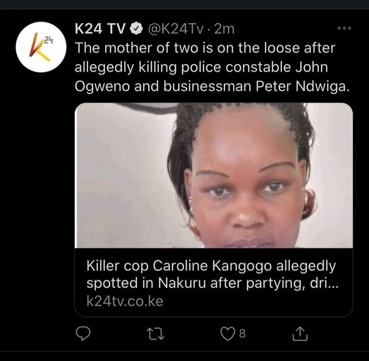Killer Female Cop Caroline Kangogo Partied Hard Last Night In Nakuru Details Reveal Seal Digital Edition