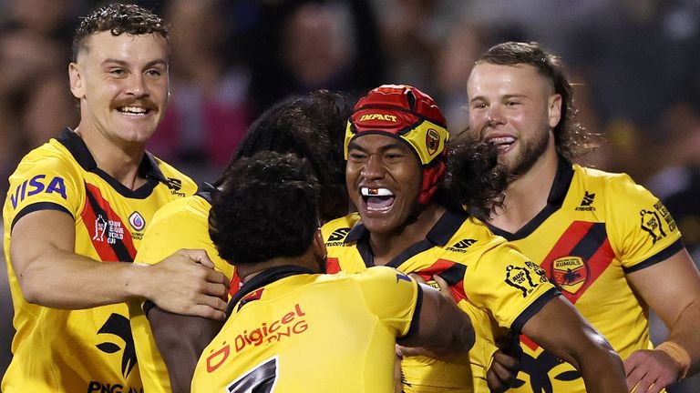 Papua New Guinea outscored England in the second half 