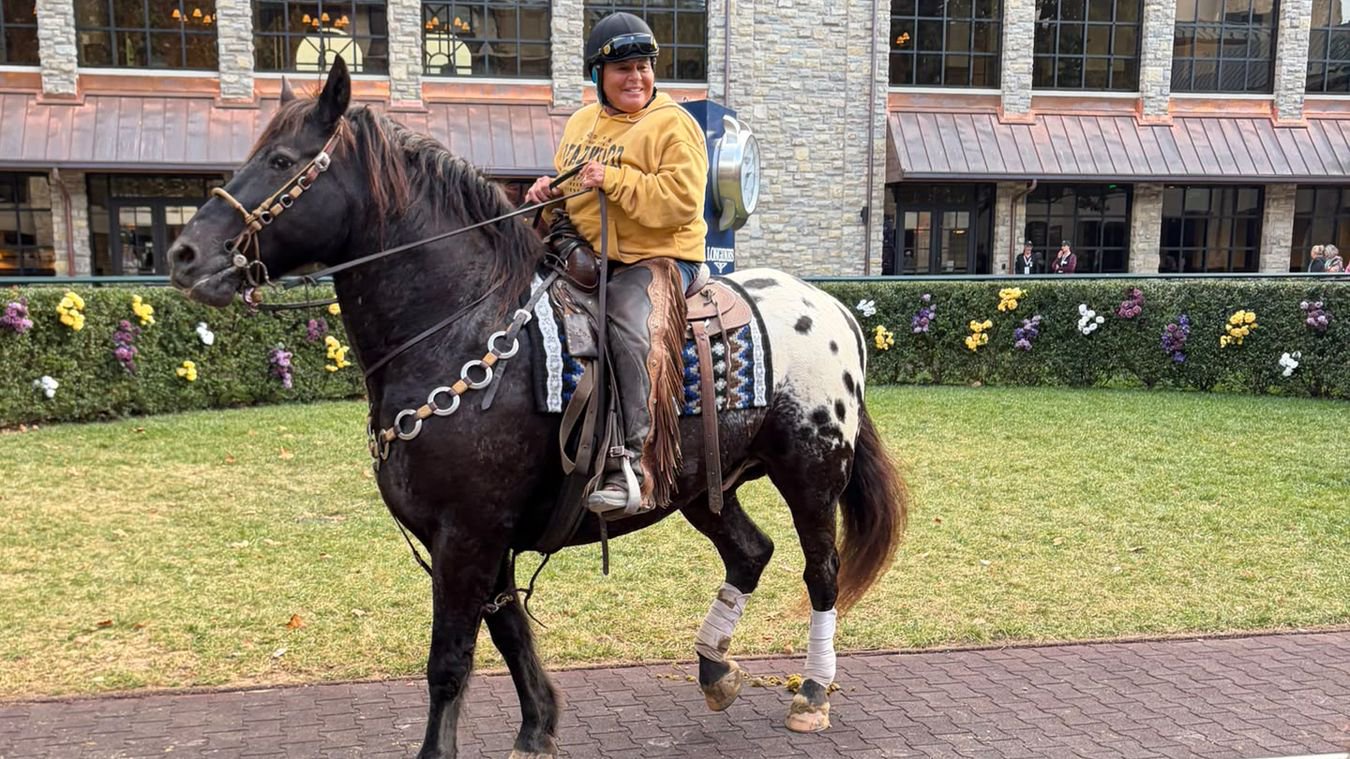 Keeneland’s famous track “pony” Harley