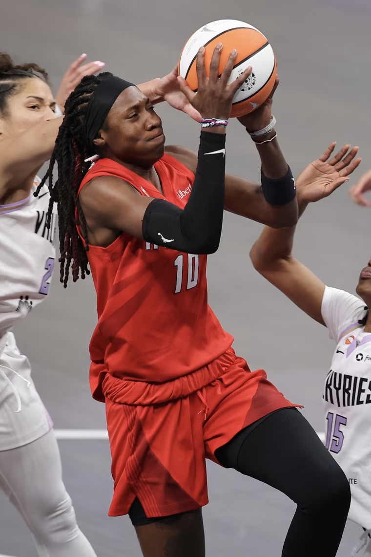 On-court action during the 2026 WNBA Finals.