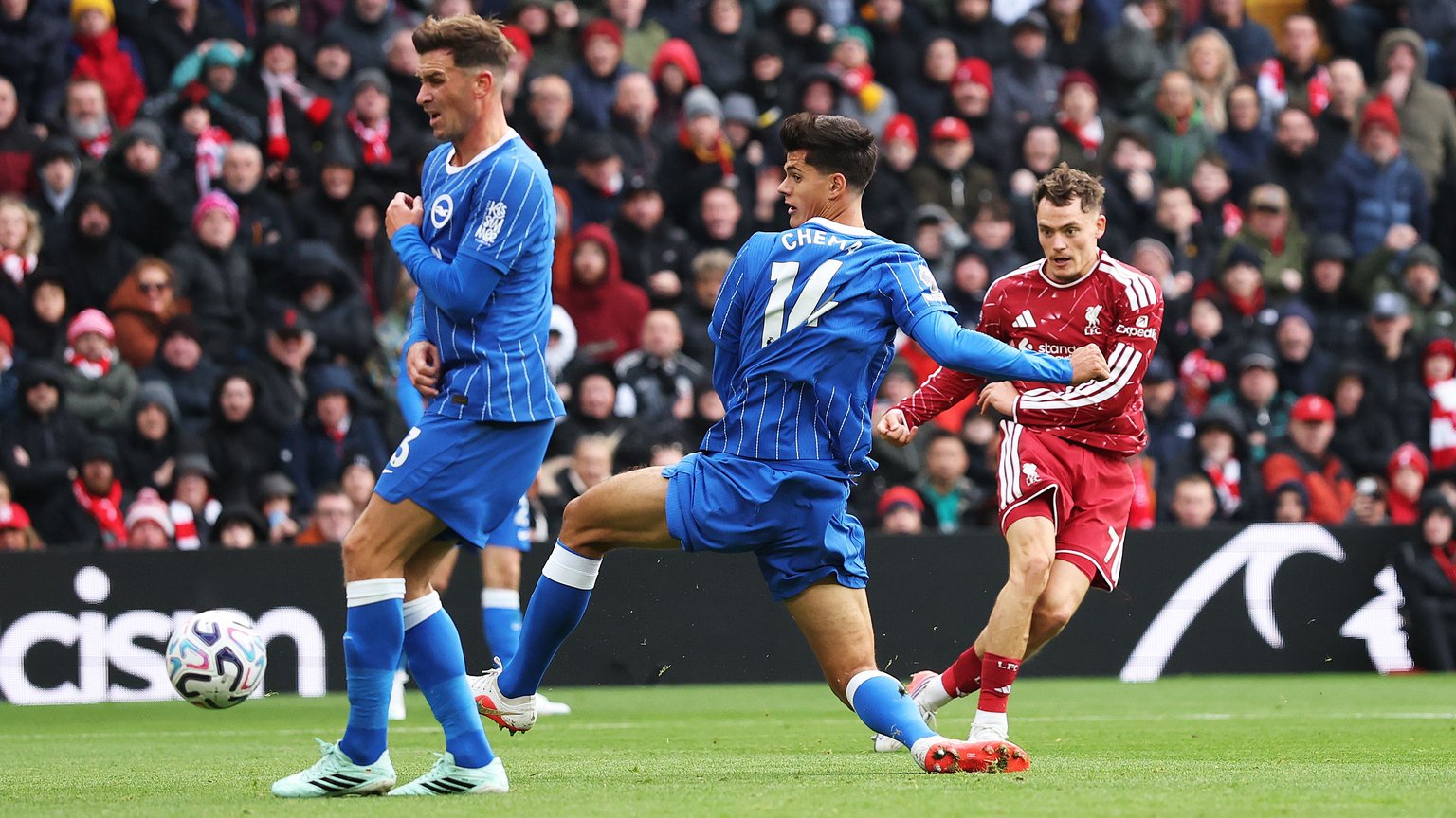 Brighton suffer an early blow: Liverpool take a quick lead