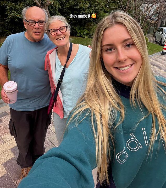 Richardson's partner is fellow British cyclist Emma Finucane, who welcomed her parents out in China amid the storm engulfing her boyfriend